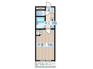 コモ－ド・カルム河原町の物件間取画像